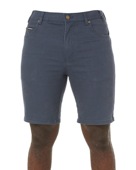Cotton Stretch Jean Short - Gunmetal Blue - AJP Industrial Supplies - ritemate - rmpc033 - gunmetal - blue - 77
