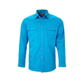 Pilbara RM500BT Mens Open Front L/s Shirt 2XS - XL - AJP Industrial Supplies - I22210S76133C33362