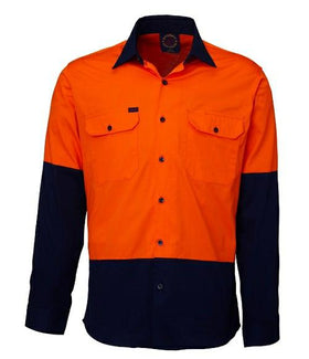 Ritemate Vented Open Front L/S Shirt RM107V2 - AJP Industrial Supplies - I2966S17879C10389