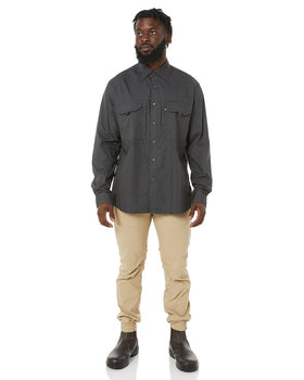 RMX Flexible Fit Utility LS Shirt - Charcoal - AJP Industrial Supplies - ritemate - rmx002 - char - s