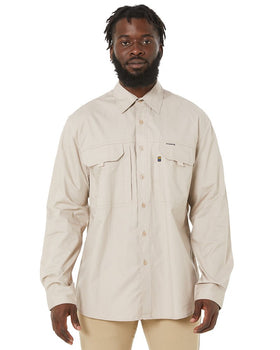 RMX Flexible Fit Utility LS Shirt - Clay - AJP Industrial Supplies - ritemate - rmx002 - clay - s