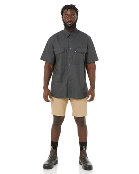 RMX Flexible Fit Utility SS Shirt - Charcoal - AJP Industrial Supplies - ritemate - rmx002s - char - s