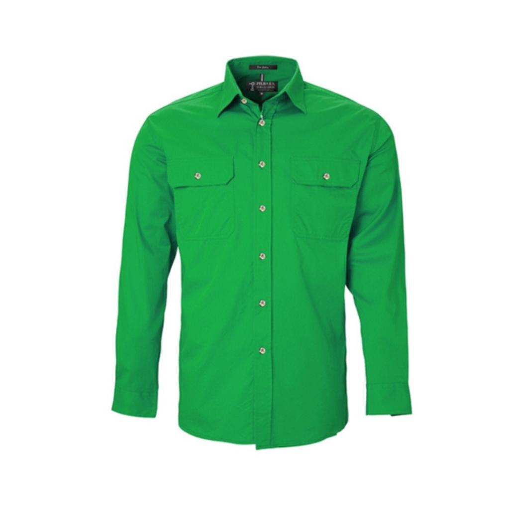 Pilbara RM500BT Mens Open Front L/s Shirt 2XL-6XL