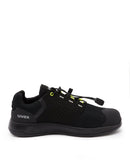 1 x - flow Safety Shoe - Black/Yellow - AJP Industrial Supplies - uvex - 65398 - 070