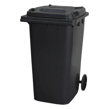 120 Litre Wheelie Bin | Black - AJP Industrial Supplies - 120LWBBLACK