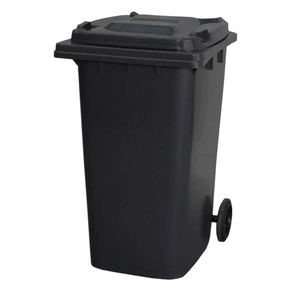 120 Litre Wheelie Bin | Black - AJP Industrial Supplies - 120LWBBLACK