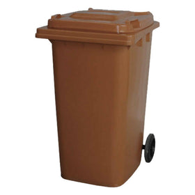 120 Litre Wheelie Bin | Brown - AJP Industrial Supplies - 120LWBBROWN