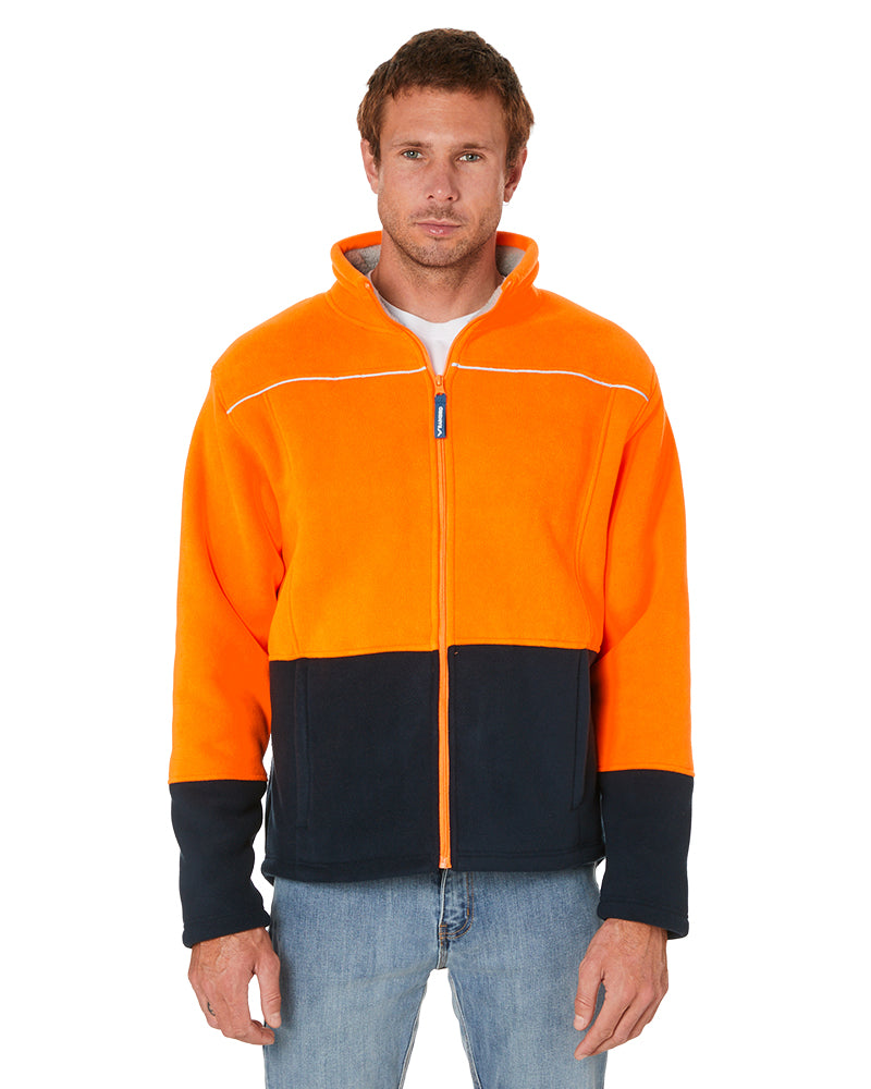 LUMBER Hi Vis Jacket - Orange/Navy