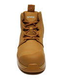 2 x - flow zip side safety boot - Tan - AJP Industrial Supplies - uvex - 65468 - 6sw