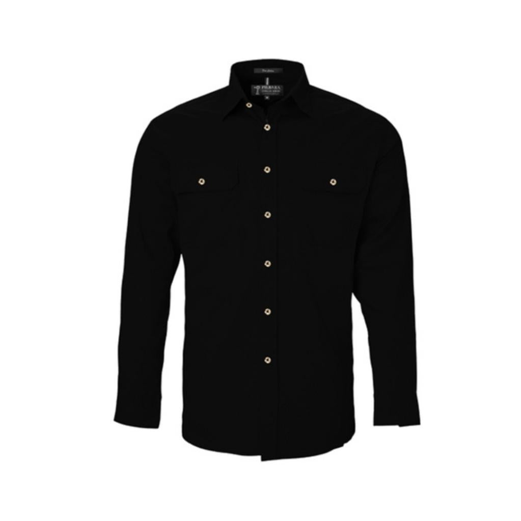 Pilbara RM500BT Mens Open Front L/s Shirt 2XL-6XL