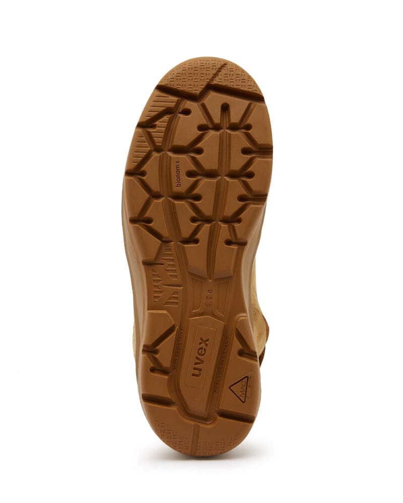 3 x - flow Penetration Resistant Safety Boot - Tan - AJP Industrial Supplies - uvex - 65412 - 8sw