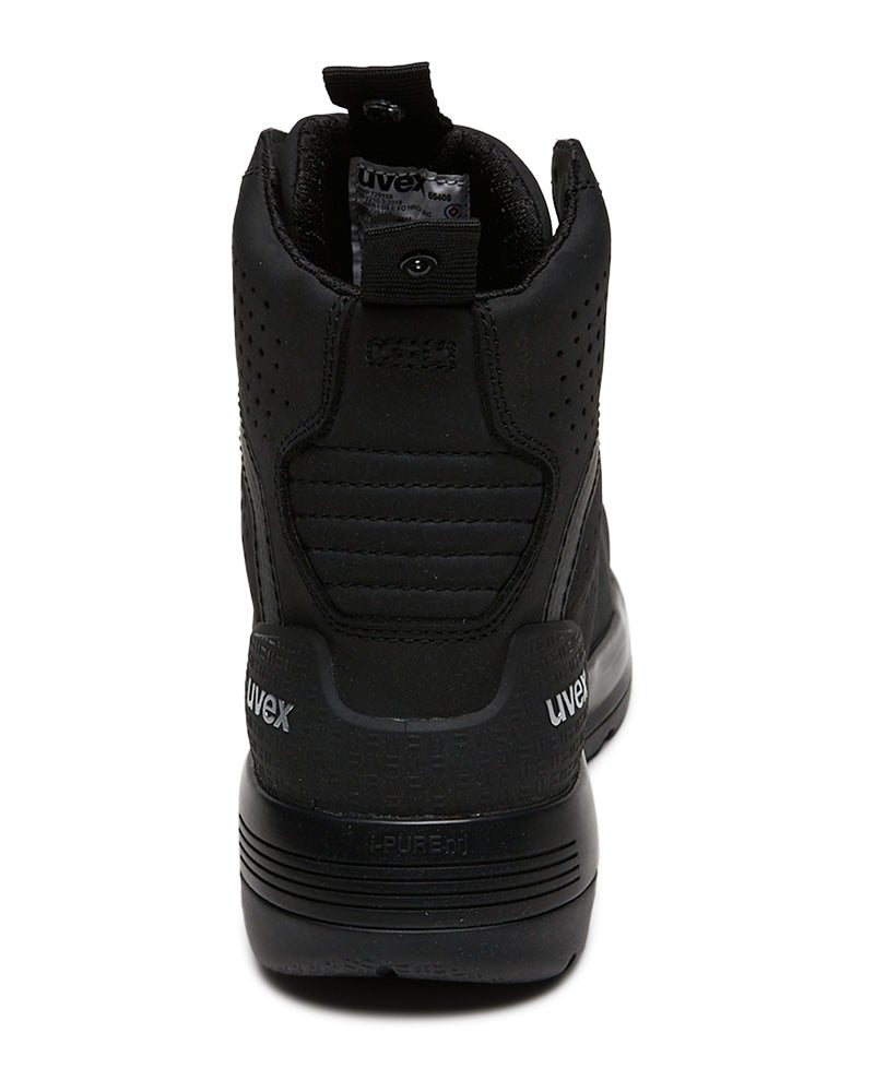 3 x - flow safety boot - Black - AJP Industrial Supplies - uvex - 65408 - 4sw