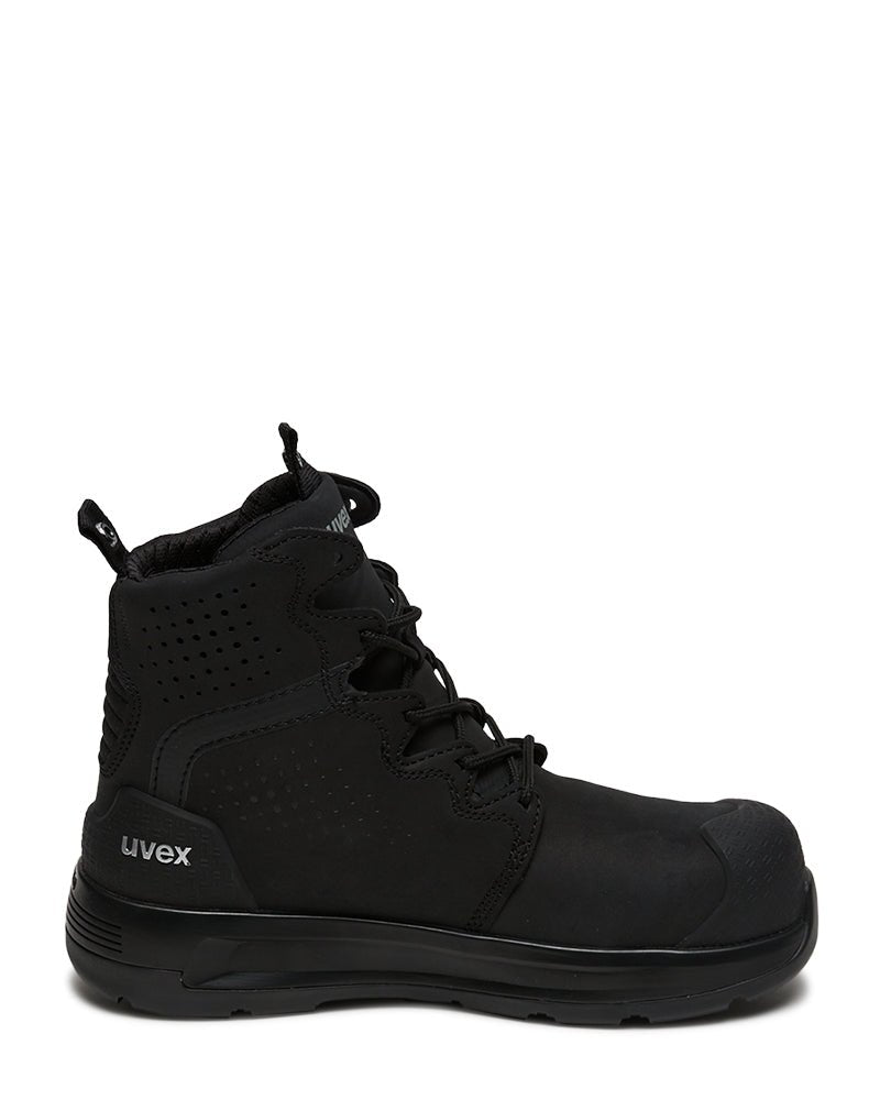 3 x - flow safety boot - Black - AJP Industrial Supplies - uvex - 65408 - 4sw