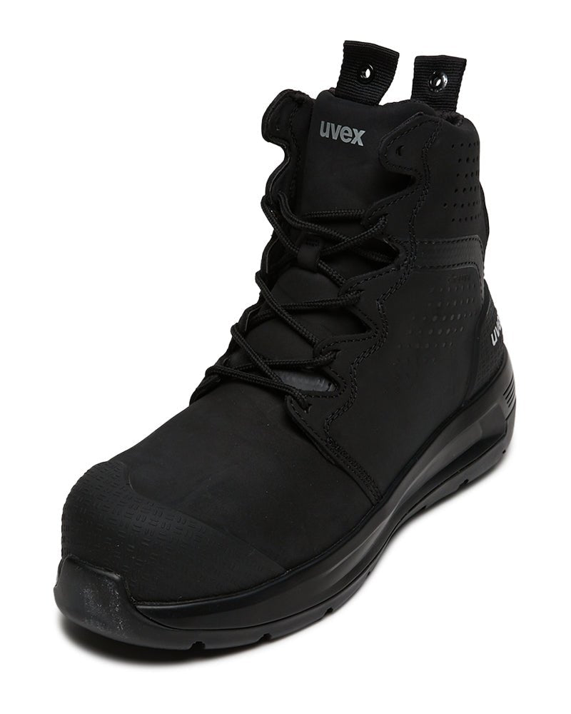 3 x - flow safety boot - Black - AJP Industrial Supplies - uvex - 65408 - 4sw