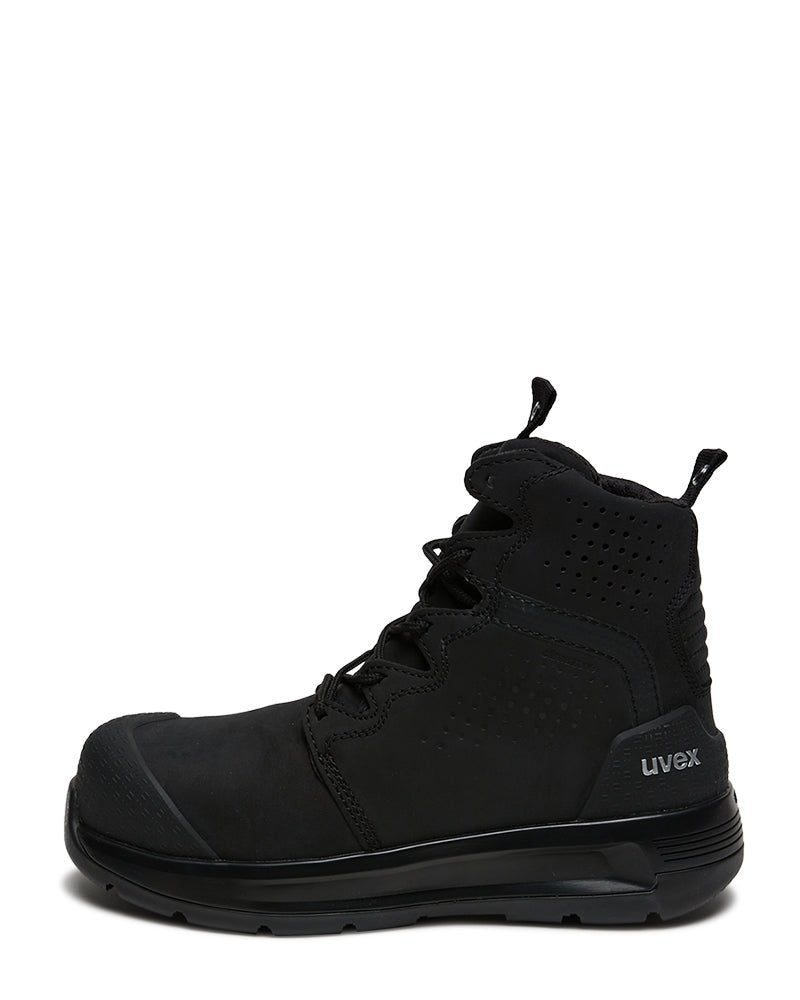 3 x - flow safety boot - Black - AJP Industrial Supplies - uvex - 65408 - 4sw