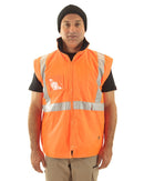 5 in 1 Rain Jacket - Orange/Navy - AJP Industrial Supplies - bisley - bk6975 - on - xs