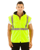 5 in 1 Rain Jacket - Yellow/Navy - AJP Industrial Supplies - bisley - bk6975 - yn - xs