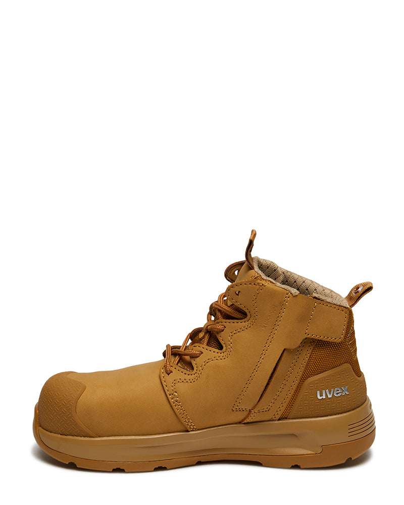 2 x-flow zip side safety boot - Tan - 0