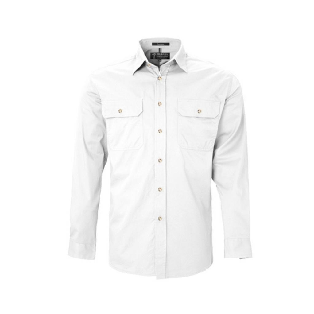 Pilbara RM500BT Mens Open Front L/s Shirt 2XL-6XL