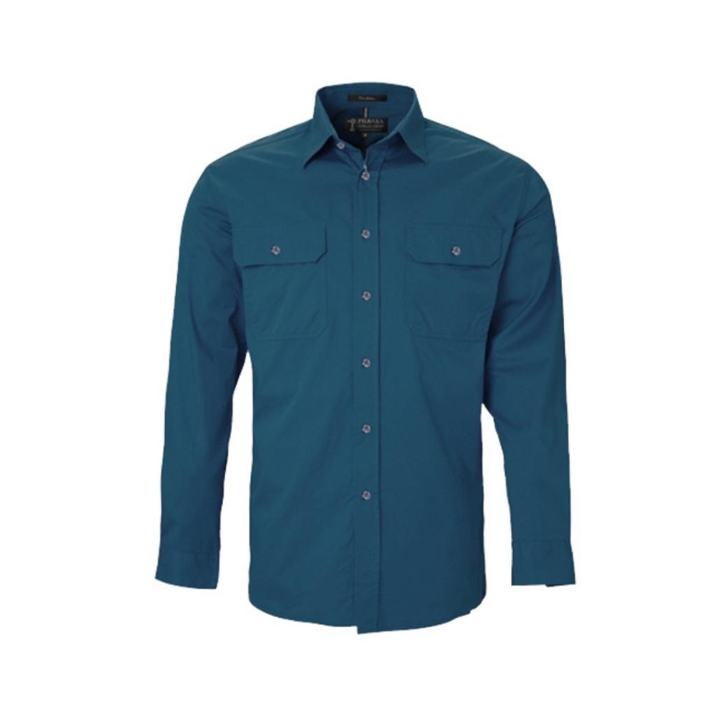 Pilbara RM500BT Mens Open Front L/s Shirt 2XL-6XL