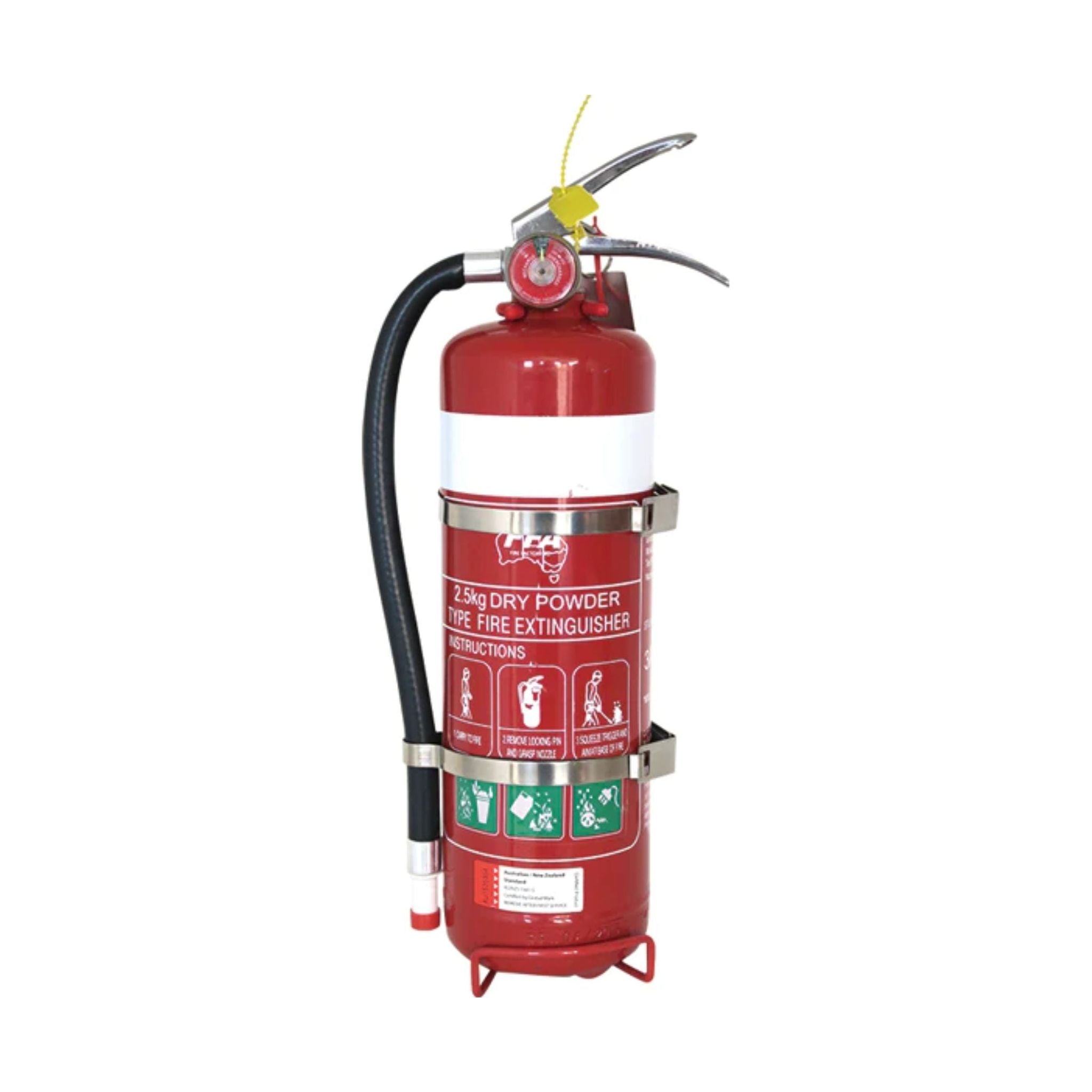 ABE Dry Chemical Powder Extinguisher W/ Vehicle Bracket - 2.5KG