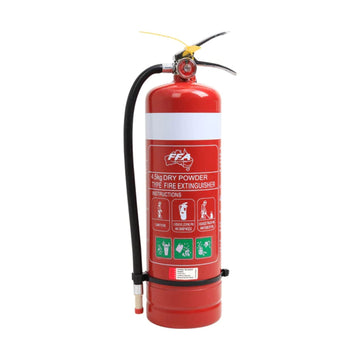 ABE Dry Chemical Powder Extinguisher W/ Wall Bracket - 4.5KG - AJP Industrial Supplies - 70A - FB45ABE