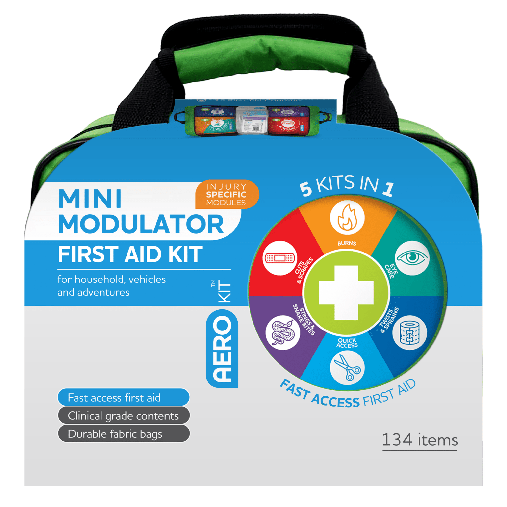 AEROKIT 3 Series Modular Mini Softpack First Aid | AJP Industrial Supplies