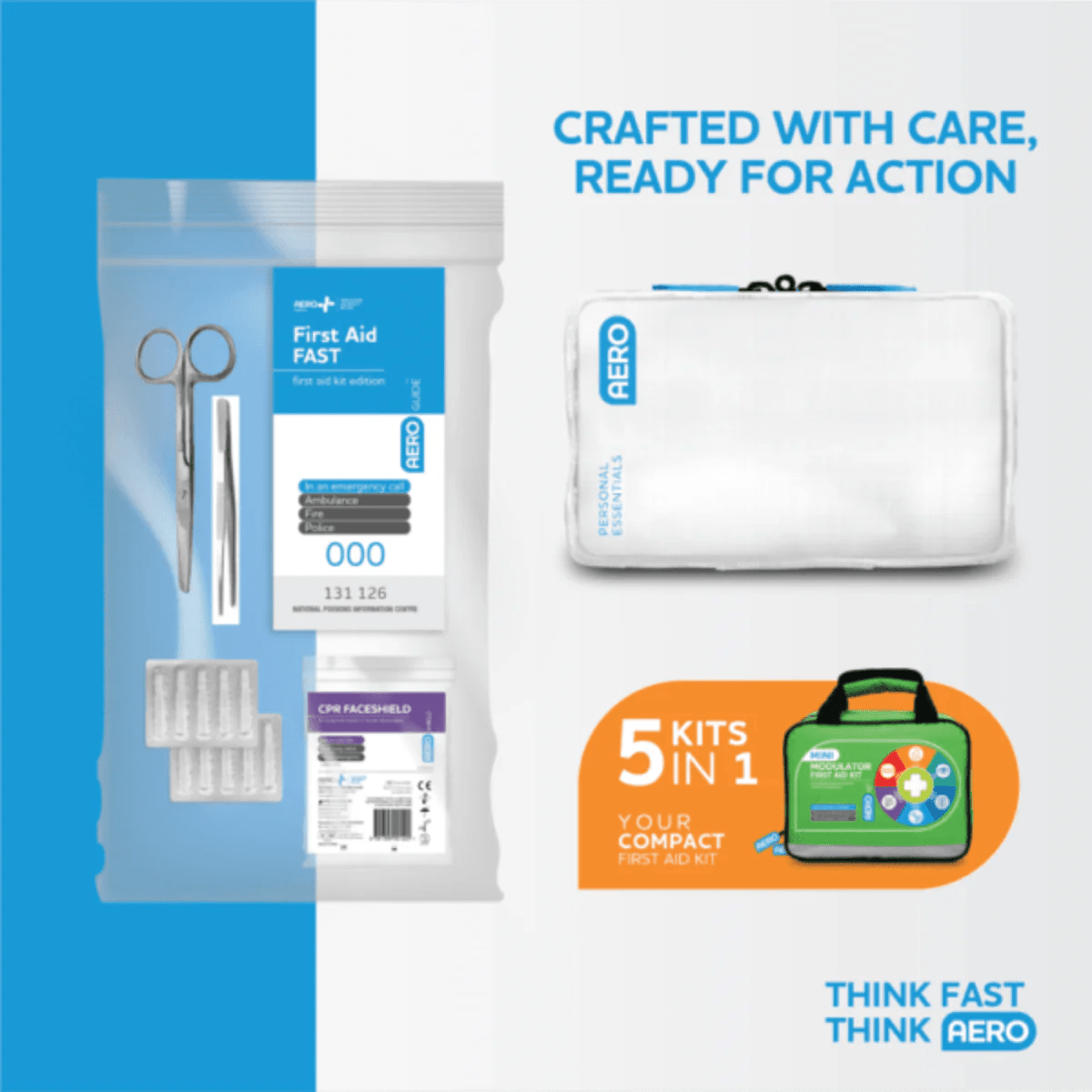 AEROKIT 3 Series Modular Mini Softpack First Aid - AJP Industrial Supplies - AFAKMODS3