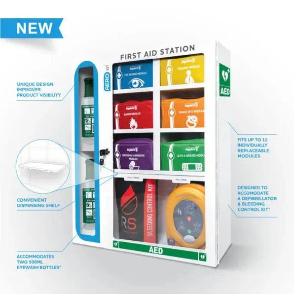 AEROKIT First Aid Station with 6 Modules - AJP Industrial Supplies - AFAKSTN