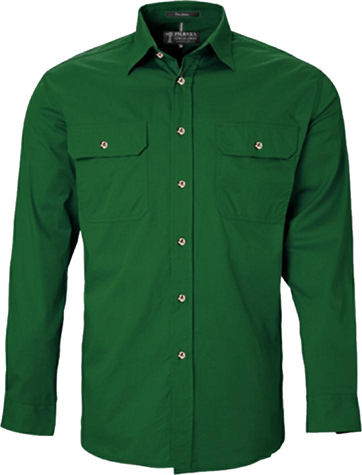 Pilbara RM500BT Mens Open Front L/s Shirt 2XL-6XL