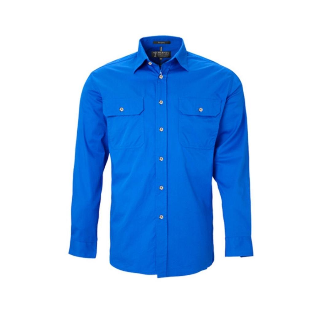 Pilbara RM500BT Mens Open Front L/s Shirt 2XL-6XL