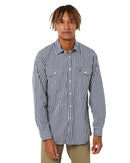 Checked LS Shirt - Navy/White - AJP Industrial Supplies - ritemate - rmpc004 - nw - s