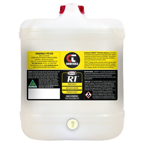CHEMTOOLS R1 THIN FILM LUBRICANT (MULTI - PURPOSE) 20L - Paint - AJP Industrial Supplies - 16 - CT - R1 - 20L