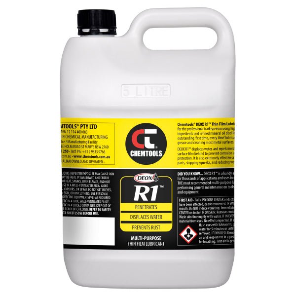 CHEMTOOLS R1 THIN FILM LUBRICANT (MULTI - PURPOSE) 5L - Paint - AJP Industrial Supplies - 16 - CT - R1 - 5L