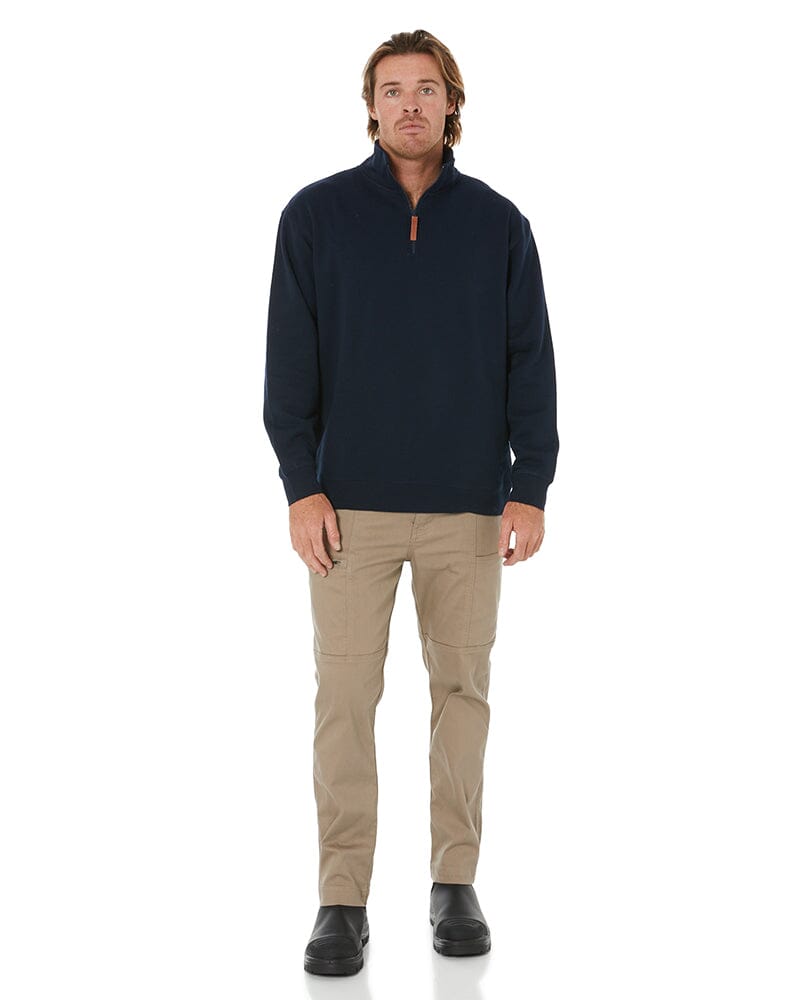 Classic Zipper Fleece Pullover - French Navy - AJP Industrial Supplies - ritemate - rmpc045 - fn - s