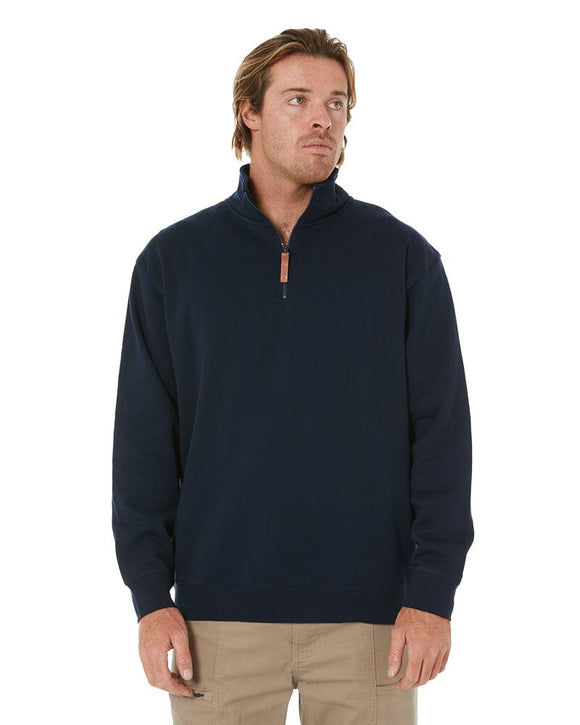 Classic Zipper Fleece Pullover - French Navy - AJP Industrial Supplies - ritemate - rmpc045 - fn - s