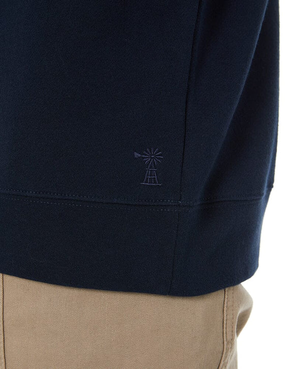 Classic Zipper Fleece Pullover - French Navy - AJP Industrial Supplies - ritemate - rmpc045 - fn - s