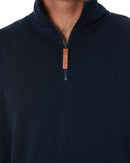 Classic Zipper Fleece Pullover - French Navy - AJP Industrial Supplies - ritemate - rmpc045 - fn - s
