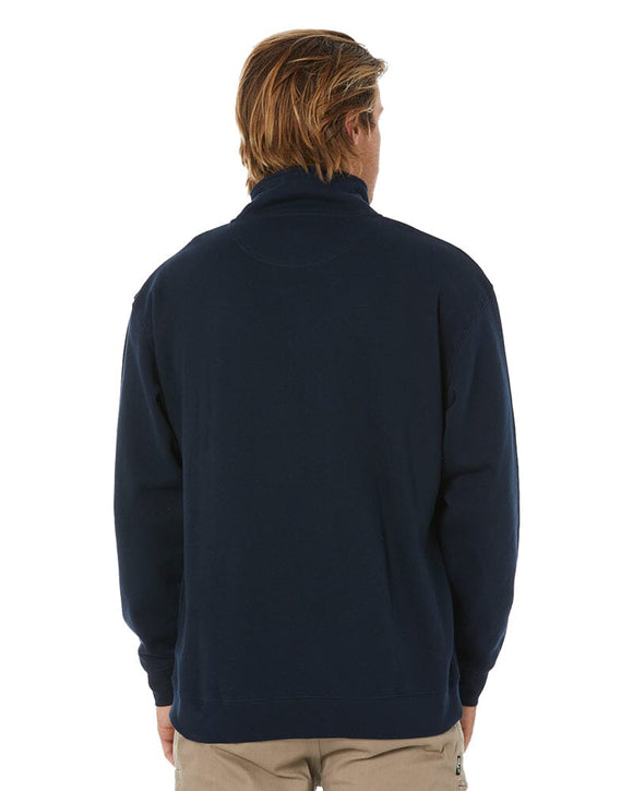 Classic Zipper Fleece Pullover - French Navy - AJP Industrial Supplies - ritemate - rmpc045 - fn - s
