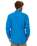 Closed Front Cotton Twill Shirt LS - Azure - AJP Industrial Supplies - ritemate - rm200cf - azure - xs