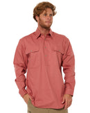 Closed Front Cotton Twill Shirt LS - Canyon - AJP Industrial Supplies - ritemate - rm200cf - canyon - xs