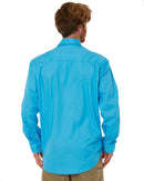 Closed Front Cotton Twill Shirt LS - Cornflower - AJP Industrial Supplies - ritemate - rm200cf - cornflower - xs