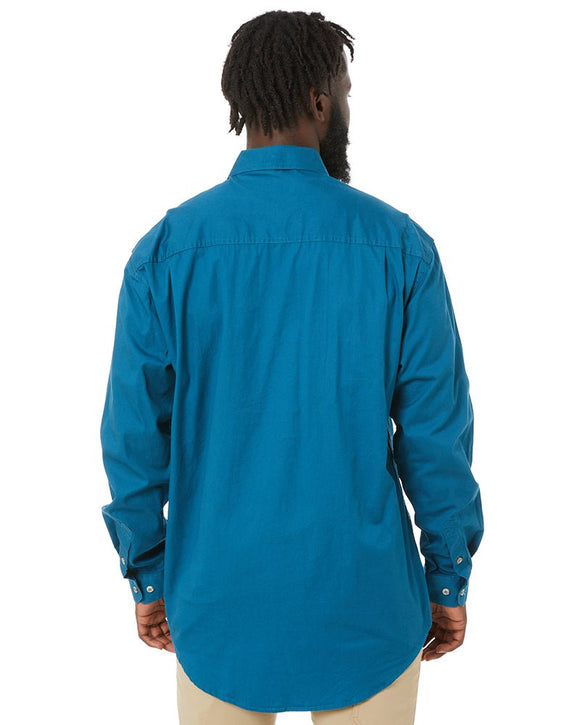 Closed Front Cotton Twill Shirt LS - Diesel - AJP Industrial Supplies - ritemate - rm200cf - diesel - xs