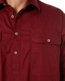 Closed Front Cotton Twill Shirt LS - Ochre - AJP Industrial Supplies - ritemate - rm200cf - ochre - xs