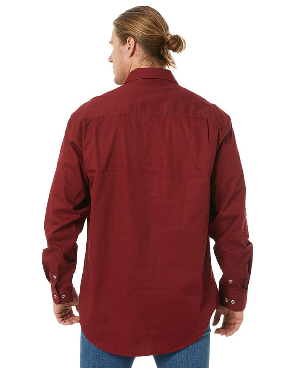 Closed Front Cotton Twill Shirt LS - Ochre - AJP Industrial Supplies - ritemate - rm200cf - ochre - xs