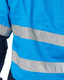 Closed Front LS Taped Shirt - Blue - AJP Industrial Supplies - ritemate - rm105cfr - blue - s