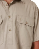 Closed Front SS Shirt - Clay - AJP Industrial Supplies - ritemate - rm200cfs - clay - s