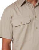 Closed Front SS Shirt - Clay - AJP Industrial Supplies - ritemate - rm200cfs - clay - s