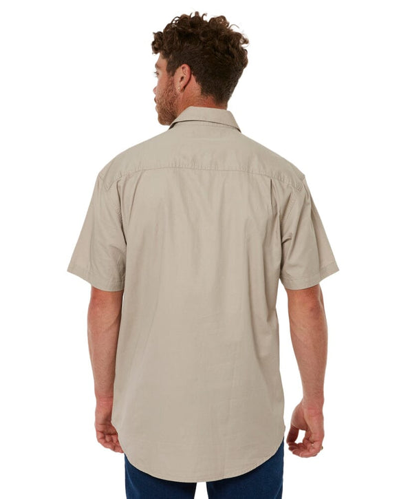 Closed Front SS Shirt - Clay - AJP Industrial Supplies - ritemate - rm200cfs - clay - s