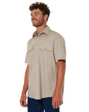Closed Front SS Shirt - Clay - AJP Industrial Supplies - ritemate - rm200cfs - clay - s